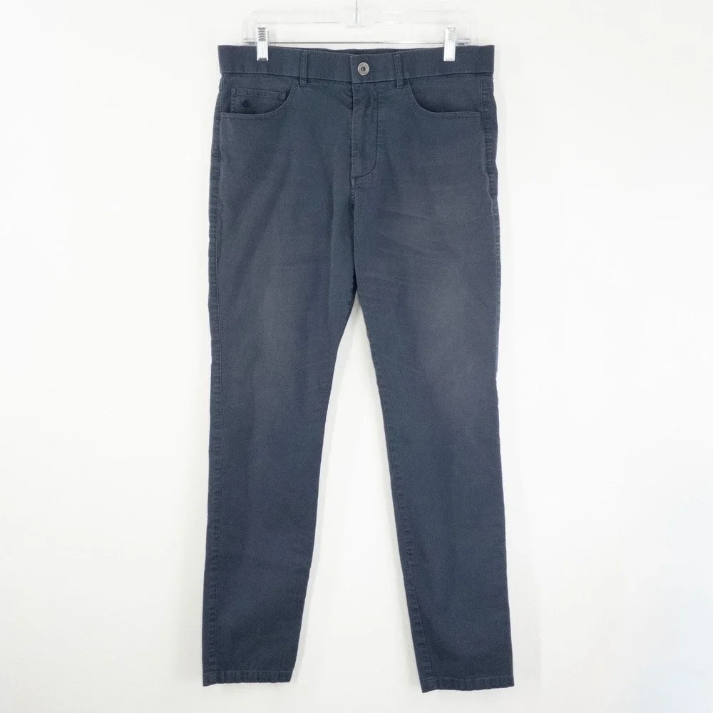 Greyson Amagansett 5 Pocket Pants Mens 33x32 Navy Blue Stretch Golf Casual